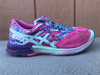 Asics Gel Noosa Tri 10 Womens US 8.5 Training Running Shoes T580N Pink Blue C6