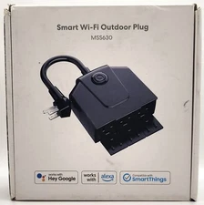 New!! Sealed! Meross MSS630 Wi-Fi Outlet with 3 Independent Sockets Voice Contrl