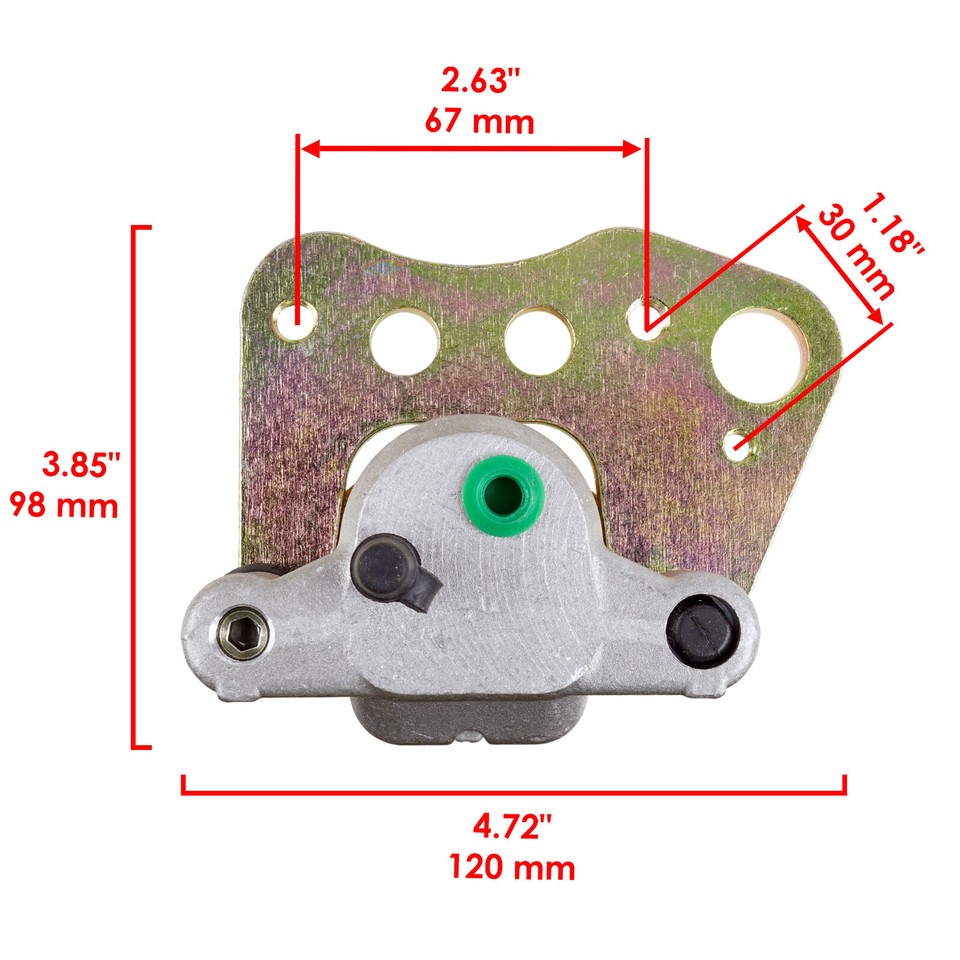 Front Left Right Brake Caliper W/Brake Pads For Polaris Sportsman 500 HO 2001-04 - Foto 5