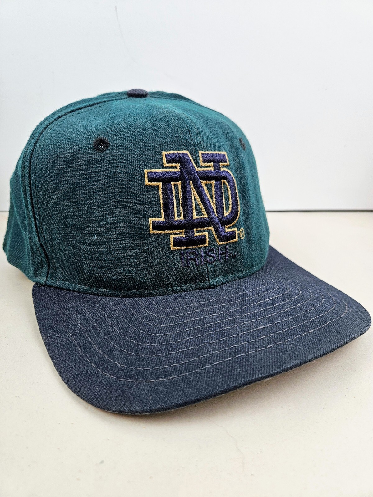 Vintage New Era Pro USA MADE Notre Dame ND University Trucker Hat