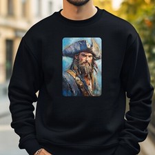 Pirate Portrait Sweatshirt Cosy and Perfect for Any Occasion S to 4XL