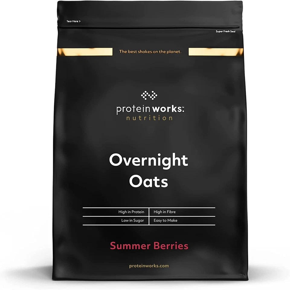 Protein Works Overnight Oats High Protein Breakfast Low Sugar 500g FAST FREE P&P