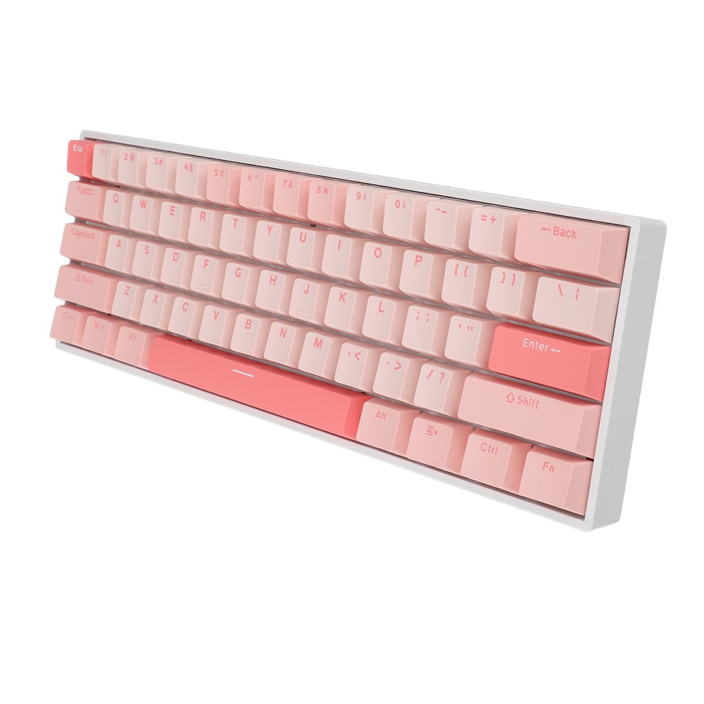 61-Key RGB Mechanical Keyboard with Blue Switches USB-C Wired for Gaming PC Mac