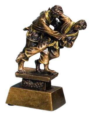 Judo Resin-Figur, mit Ihrem Wunschtext graviert (36803)