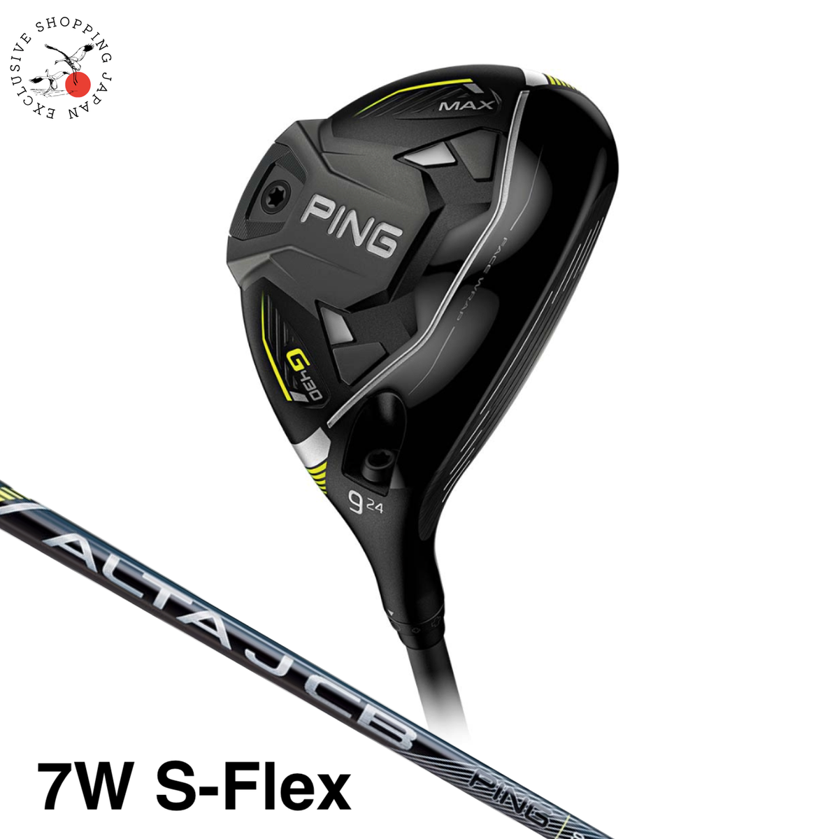 Ping Golf Club G430 MAX Fairway Wood 7W ALTA J CB Black Graphite 