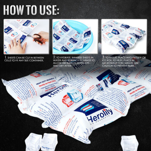 Cooling Ice Standard Use 4 Ply Disposable Minimum Reuse Dry Ice Pack 3IN 5IN 9IN - Picture 7 of 23