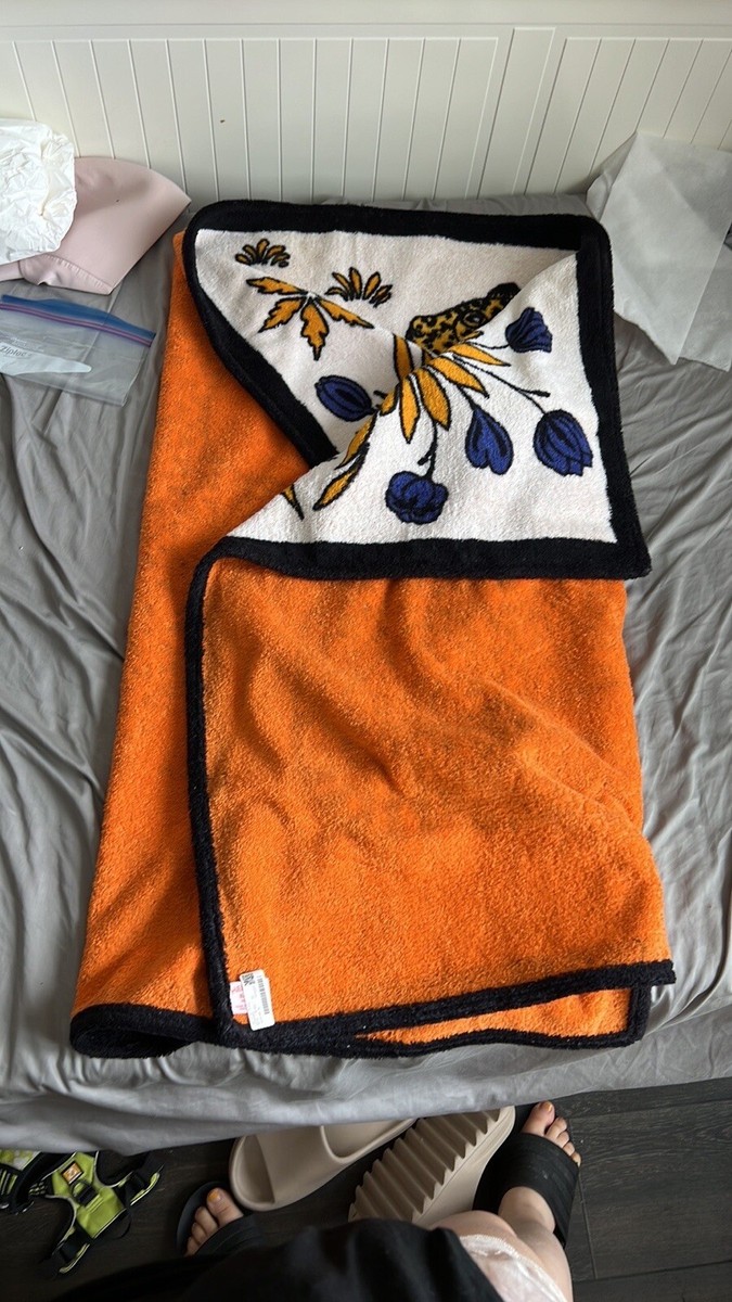 HERMES Leopard Animal Beach Big Bath Towel Blanket 100 HERMES Leopard Animal Beach Big Bath Towel Blanket 100