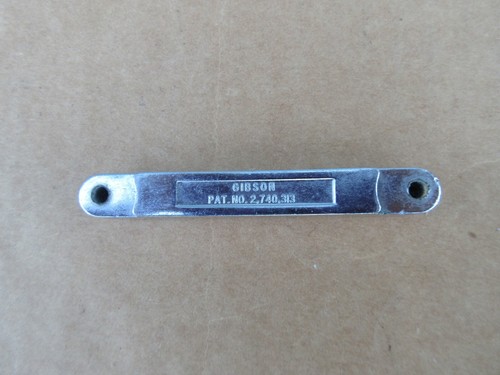 Vintage 1960s Gibson PAT. NO. ABR-1 Tune O Matic Bridge Guitar Bridge Plate - Picture 5 of 8