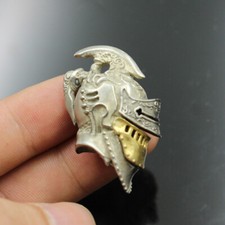 Maßstab 1:12 Puppenhaus Miniatur Römischer Helm Ritterfigur Deko Accessoire