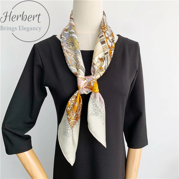 Via Moscow Morandi цвет шелковая шаль шарф - Изображение 3 из 4