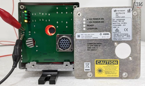 35317 KEYSIGHT LASER HEAD, POWER: 382uW, 3.9MHZ, ASML 4022.454.71616 5517D-C19