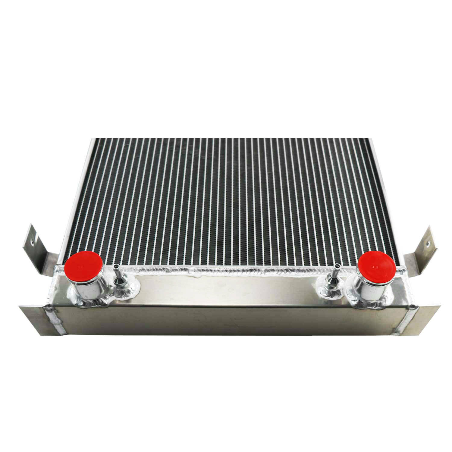 Roadster Style Racing Radiator for 1932-1938 Ford Roadster Stock Height Flathead V8 3 Row Aluminum ...
