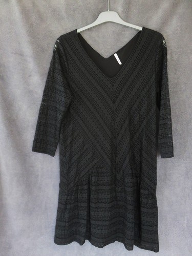 Robe nuisette longue bleue avec détails en dentelle pour Femme The Kooples