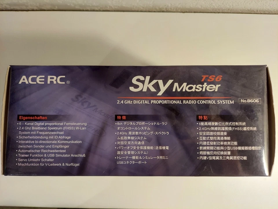 Thunder Tiger RC Accessory ACE SkyMaster TS6 2.4GHZ 6CH Transmitter 8606-M2R6 - Image 3 of 4
