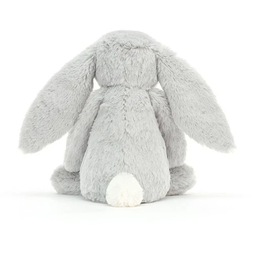 Jellycat Bashful Shimmer Bunny. Grey. Stars - Picture 3 of 8