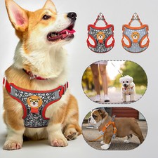 Pet Dog Cat Harness Adjustable Soft Reflective Leash Set M L XL Vest Chest Strap