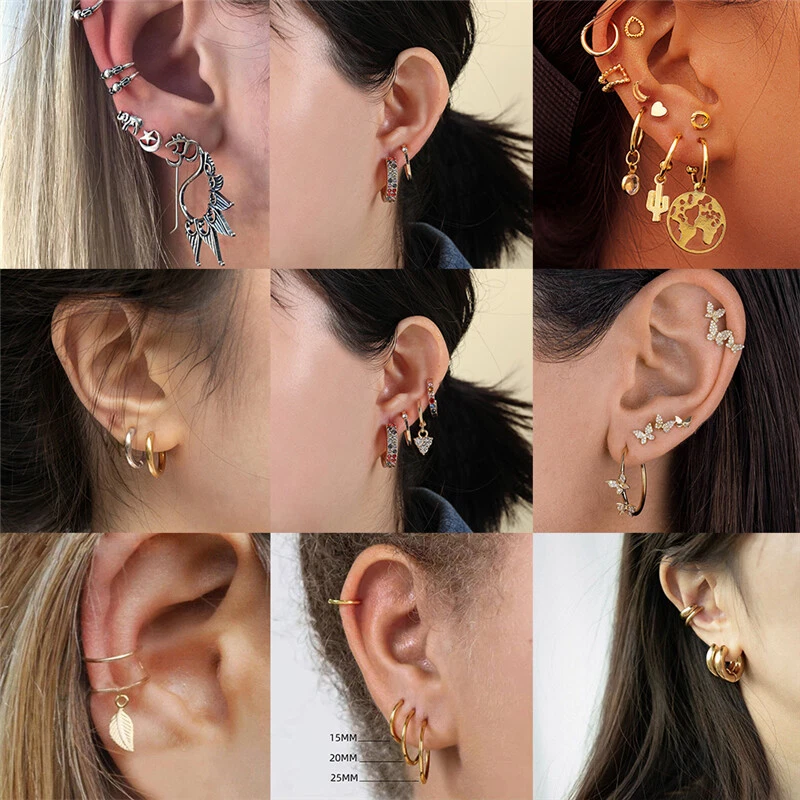 Cartilage Ear Cuff, Floral, Helix Ear Cuff, Leaf, No Piercing, Non Pierced,  Cubic Zirconia, Cartilage Earring, Rose Gold, No Pierce, Silver - Etsy