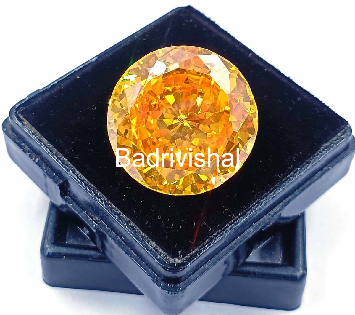 Yellow Sapphire Natural IGL 73 Ct Round Cut 19x10mm Gemstone