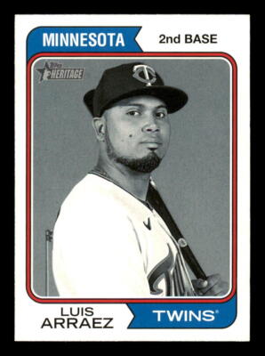 2023 Topps Heritage Black/White #359 Luis Arraez Twins SP SSP Parallel PR/60