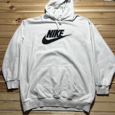 Nike Hoodie Mens Spell Out Swoosh Embroidered Patch Pullover