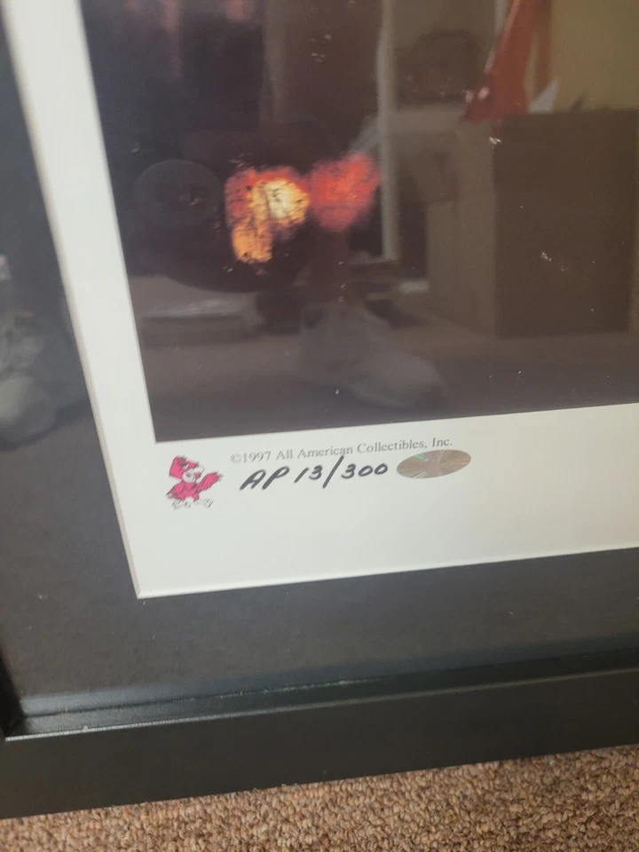 Litografía autografiada 1997 "BROADWAY JOE" Stephen Holland NY Jets Joe Namath  Foto 2 de 4