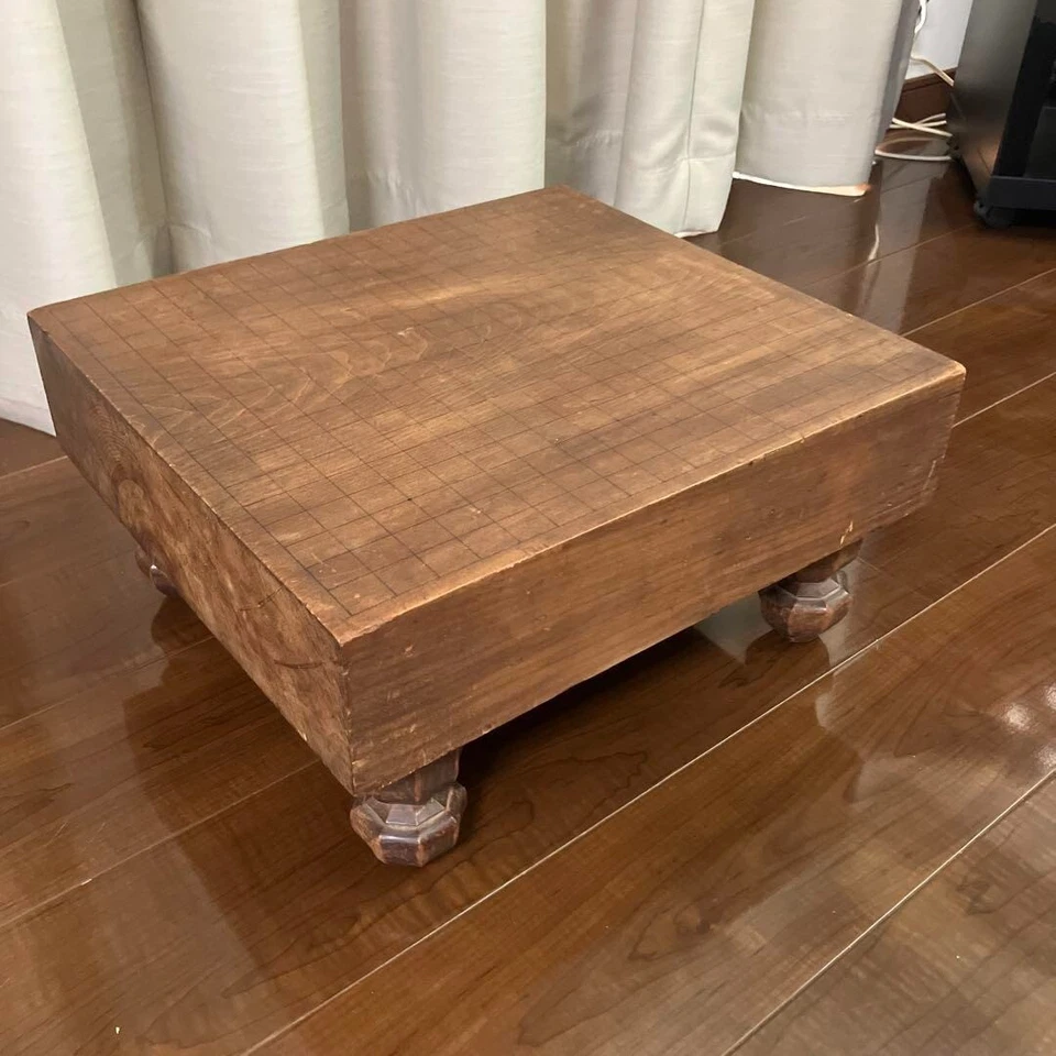 Vintage Japanese Goban IGO Game Wooden Go Board Only 17.7×16.1×H8.9in 355.6oz FS - Image 4 of 4