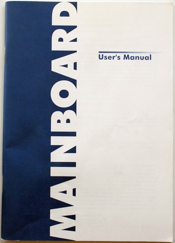 Retro-PC: MAINBOARD User's Manual