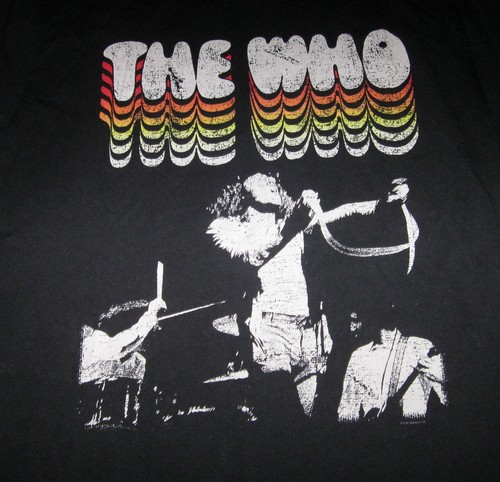Camiseta The Who Band Negra Gráfica Para Hombre XL Vintage Etiqueta de Inicio 100% Algodón Camiseta - Imagen 2 de 7