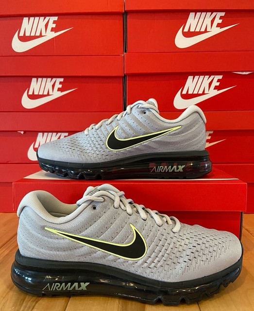 Nike Air Max 2017 Wolf Gray Black Platinum 849559-012 Menâs Running Shoe 9.5 | eBay
