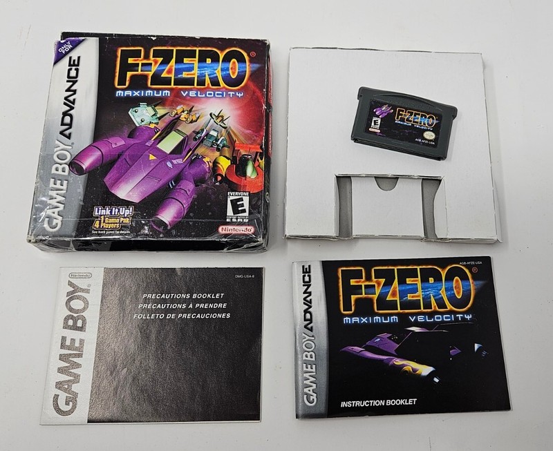 F-Zero Maximum Velocity Nintendo Game Boy Advance 2001 Complete CIB w/Box Teste