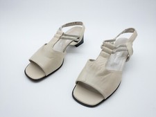 Donna del Lago Sandali Col Tacco Alto Calzatura Estiva Beige Tg. 41 Eu Art