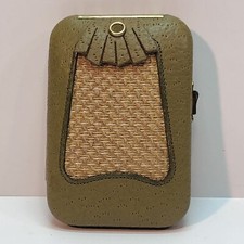 Vintage Buxton Leather Key-Tainer Key Holder Green