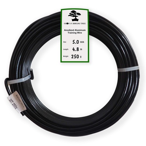 Anodized Aluminum 5.0mm Bonsai Training Wire 250g Large Roll 15.7 feet - Choo...