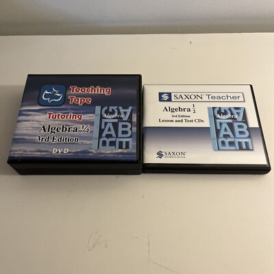 Saxon Algebra 1/2 Teaching Tape (3rd Edition) Tutoring Algebra 1/2