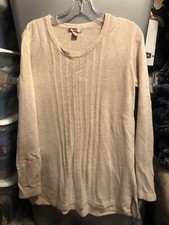 White Stag beige pullover soft knit sweater size XL