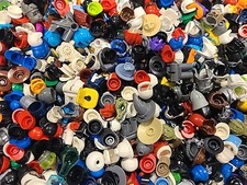 50 Random Lego Minifigure Headgear Lot Grab Bag Hat Helmet Great Condition CMF