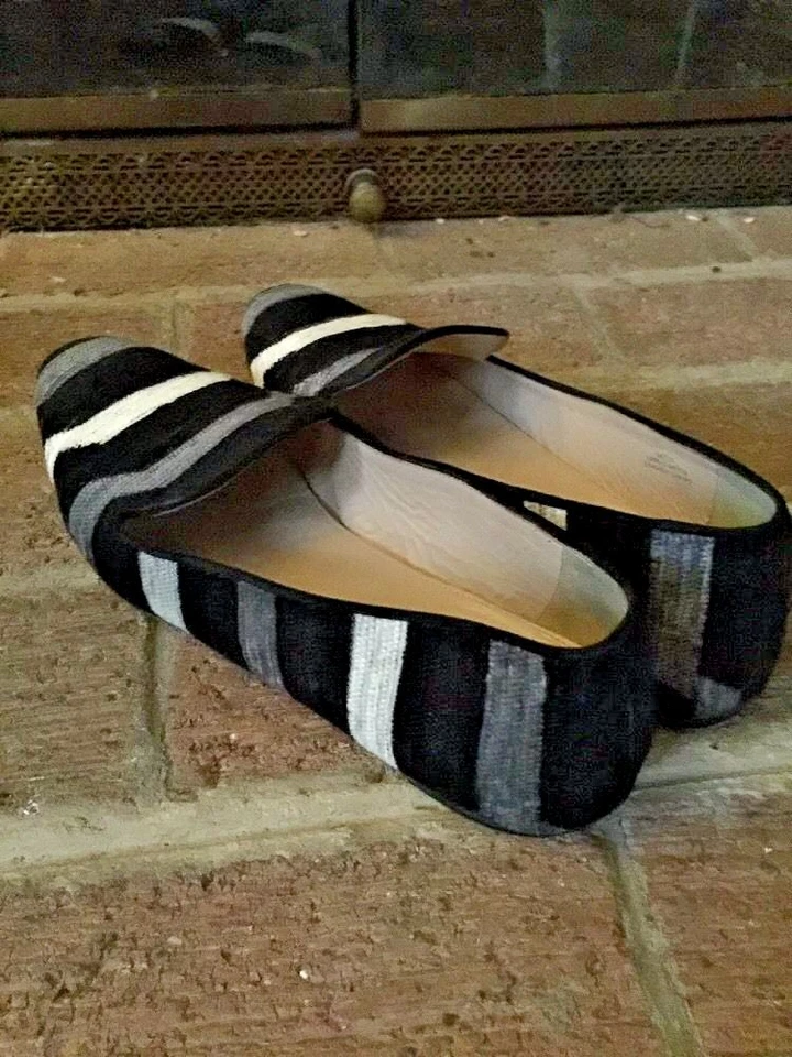 J CREW ITALY WEAVE Vintage Cuero MUJER BALLET PLANO MOCASINES Mary Jane Talla 9.5 ❤️ Foto 4 de 4