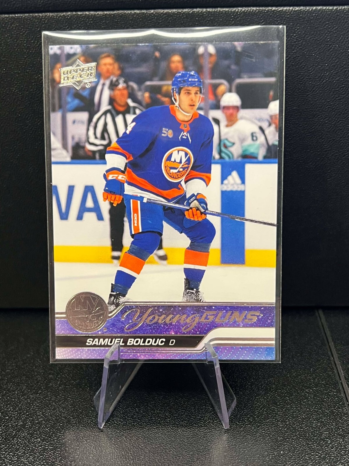 Samuel Bolduc : 2023-24 Upper Deck Series 1 Young Guns  RC Card# 209