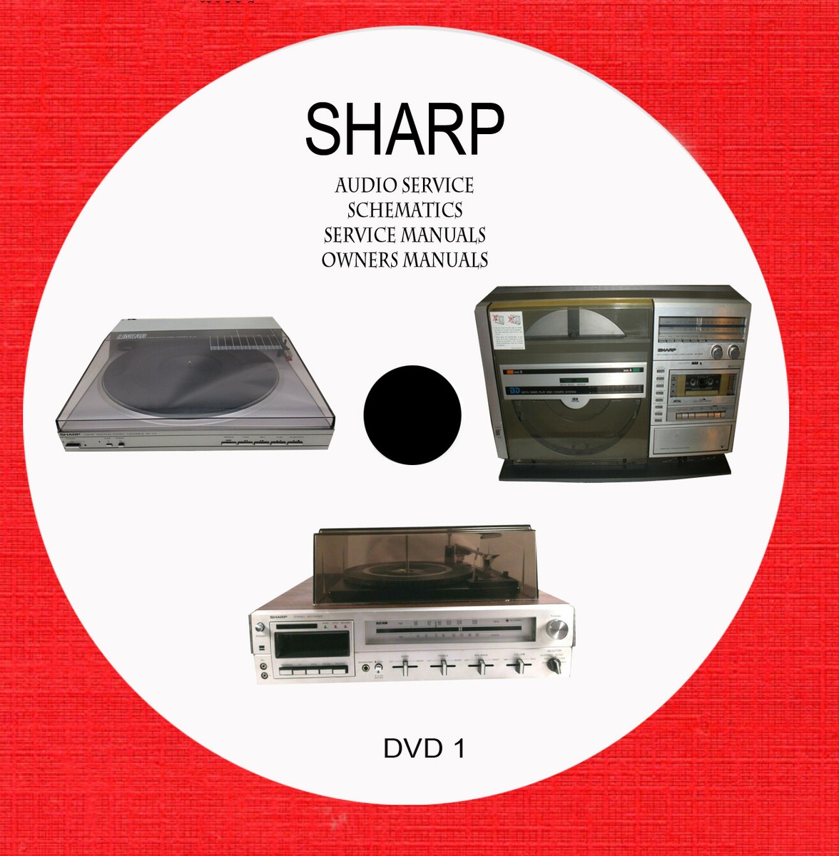 1 pc Sharp service manual Audio Video DVD 1 of 4 | eBay