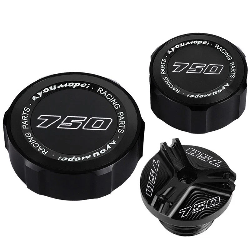 Tapa de llenado de aceite de cubierta de depósito de líquido de frenos delantero trasero para KAWASAKI Z750 Z 750 Foto 4 de 4