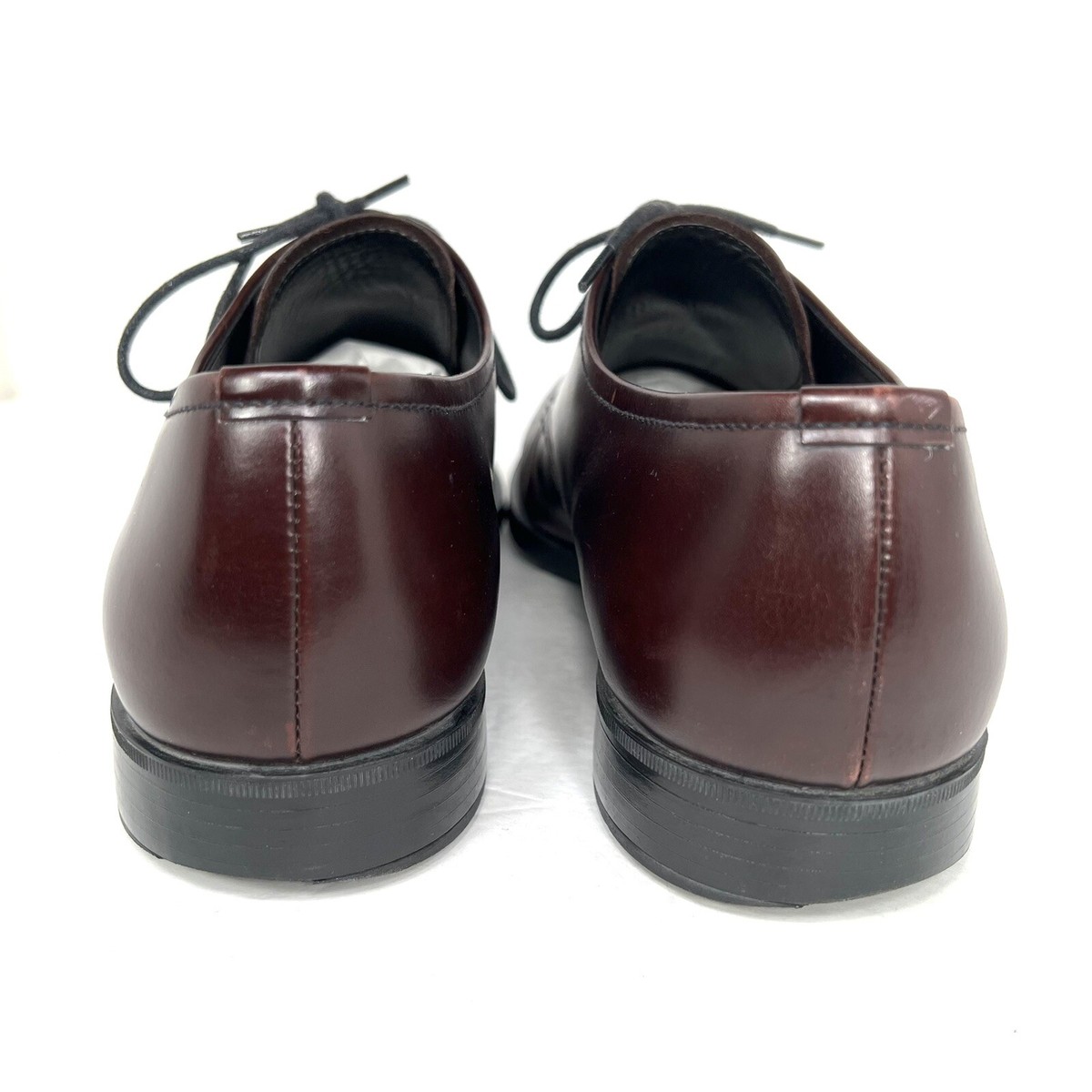 Prada Mens Burgandy Leather Derby Shoes Size 7 PRADA Men main image 4