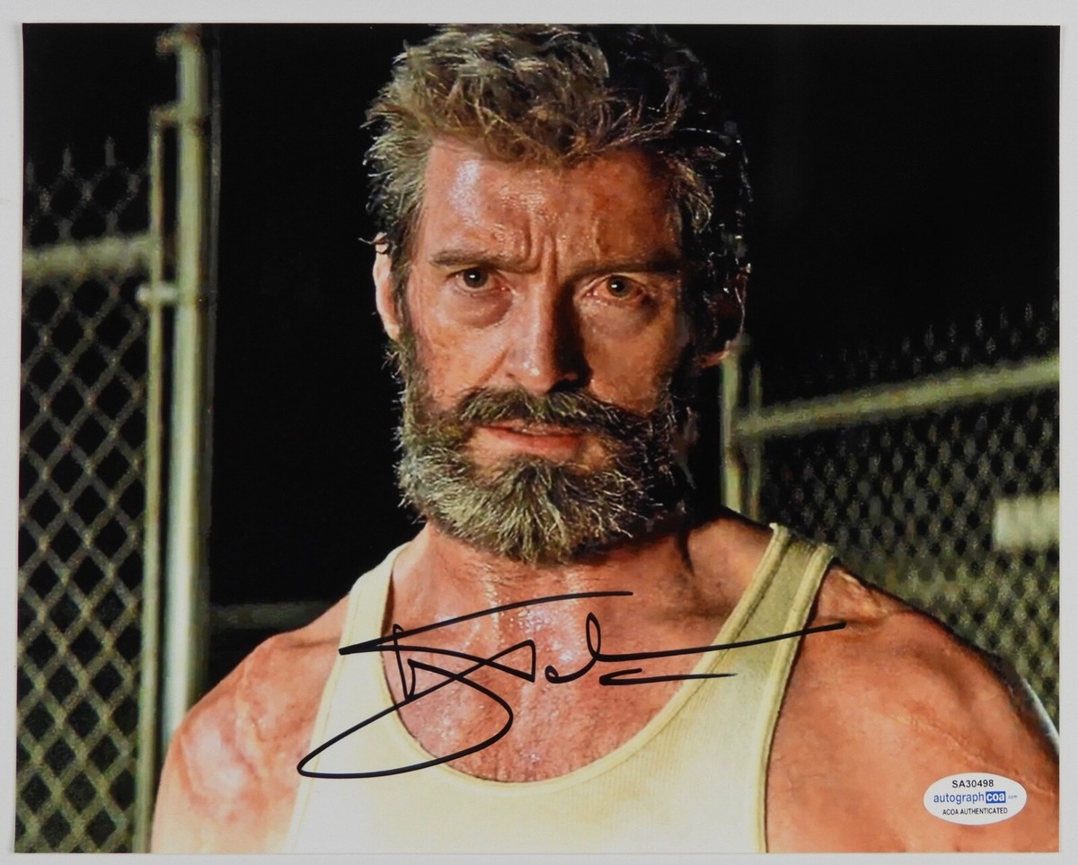 Hugh Jackman Wolverine Autograph Signed 8 x 10 photo ACOA X Men 