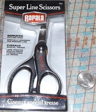 RAPALA SUPER LINE SCISSORS ~ SERRATED CUTTING EDGE ~ DESIGNED for BRAIDED LINE