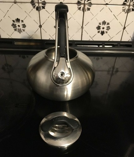 CHANTAL SL37-LOOP Brushed Stainless Steel 18/10 Whistling Tea Pot Kettle - Picture 7 of 11