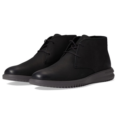 Size 8.5 M COLE HAAN Grand Plus Chukka Mens Black Nubuck Leather Boot C36921 NEW