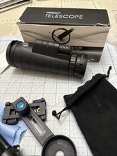 Day/Night 80x100 40mm Zoom HD Monocular Starscope Telescope BAK4 Tripod  Clip