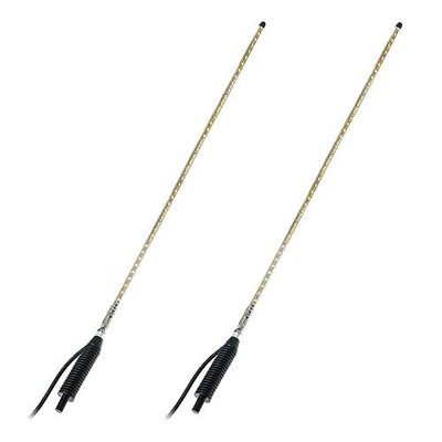 2pcs 3.9FT LED Whip Lights 270° Auto Strobe LED Light for ATV UTV,with Spring 