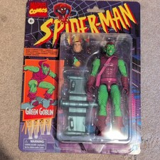 Hasbro Marvel Legends Green Goblin Retro Card Action Figure W Glider