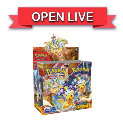 Open Live Pokmon Surging Sparks Booster Box English | eBay