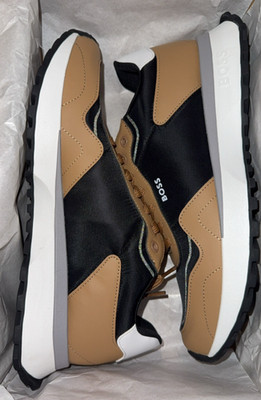 HUGO BOSS $199 Men's JONAH RUNN Sneakers 9-13 Shoes AUTHENTIC NEW Brown Black